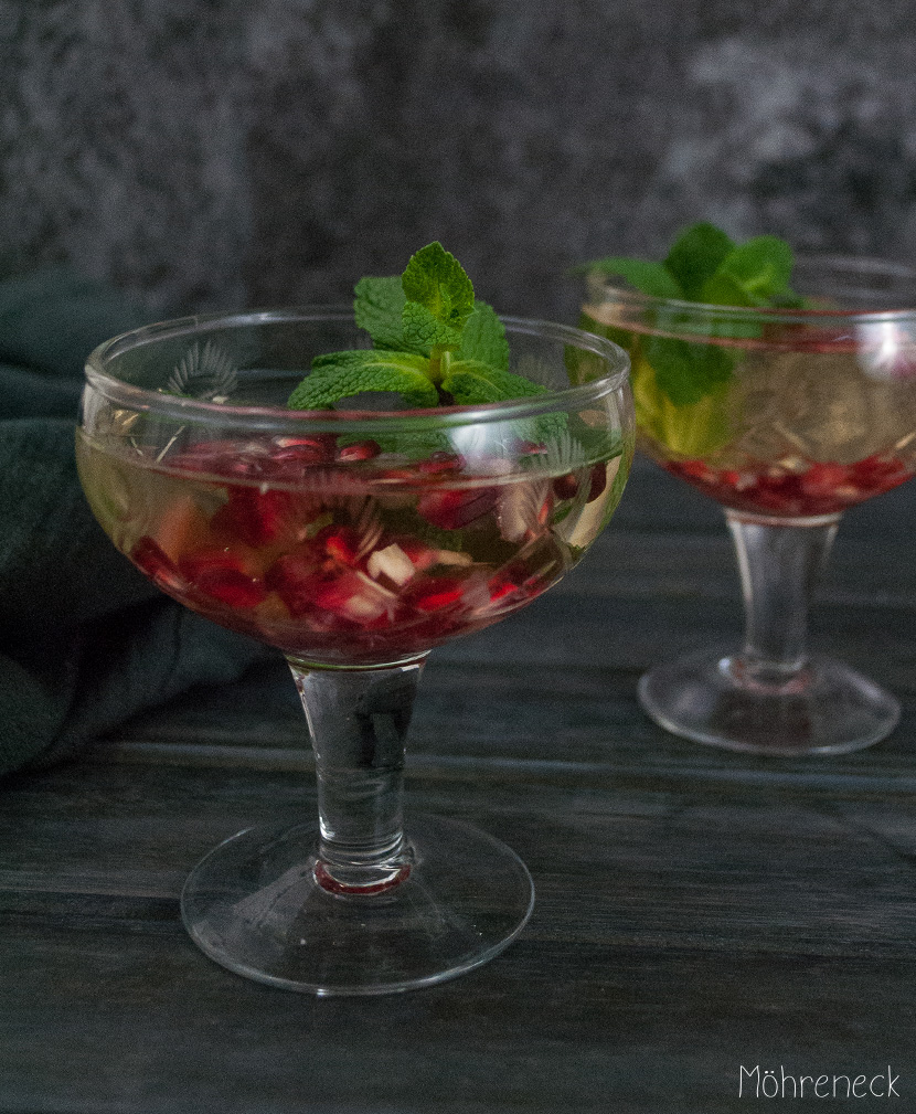 Granatapfel-Prosecco